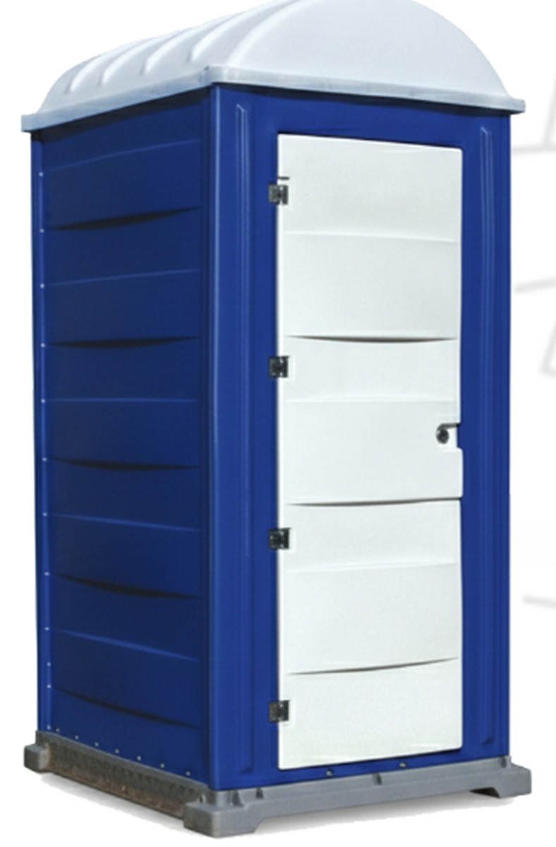 Economy portable toilet Model 2050 polyethylene cabin exterior