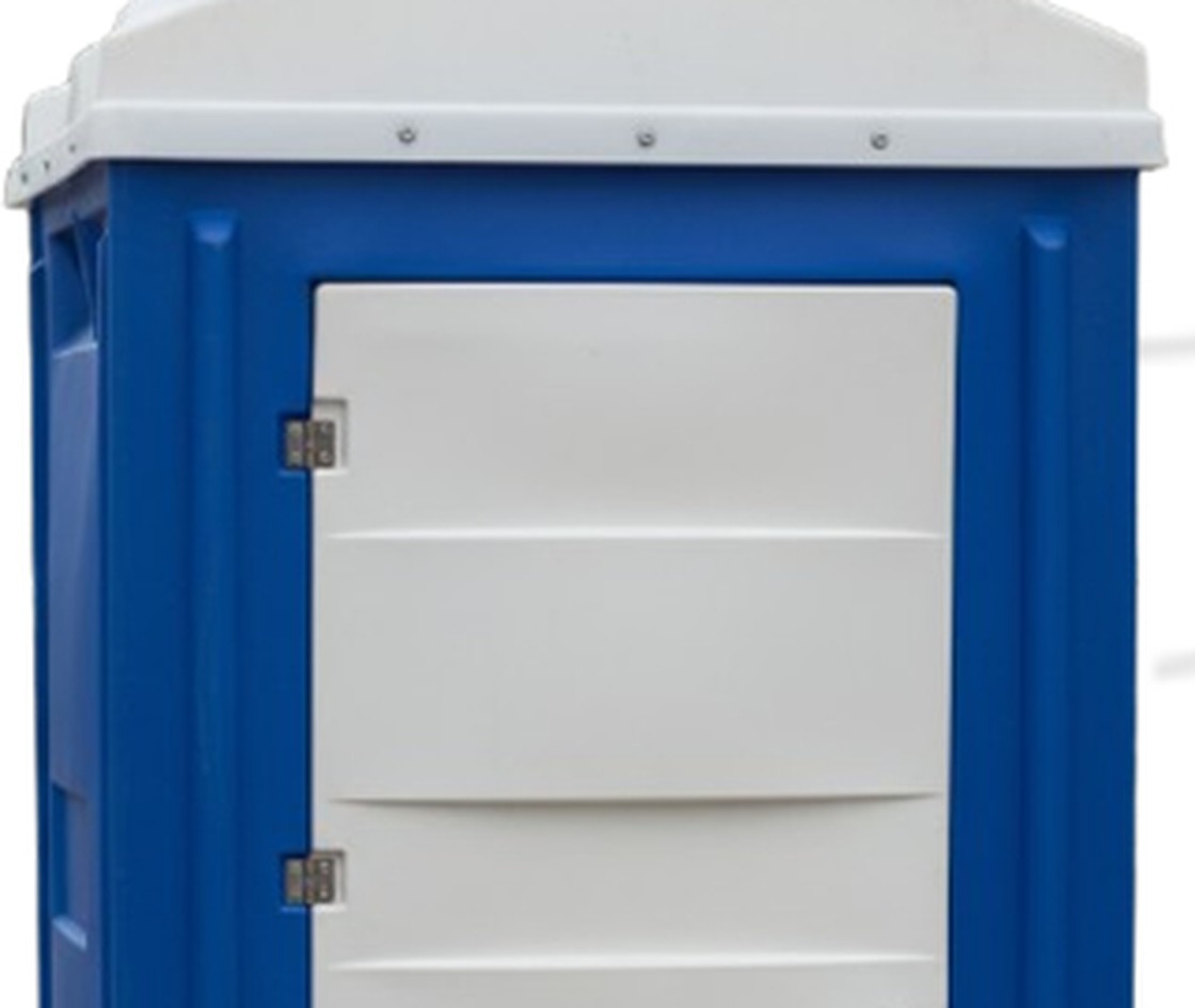 Portable squat toilet Model 2010 rooftop water tank and cabin upper detail